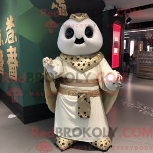 Mascot character of a Beige...