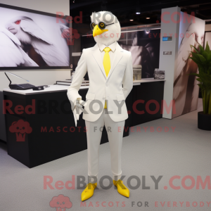 Mascot character of a White...
