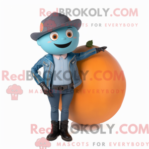 Mascot character of a Cyan...
