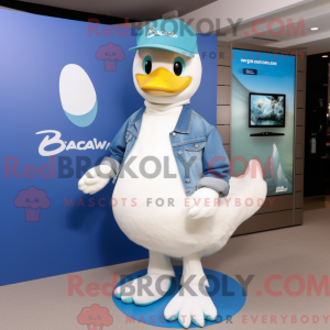 Mascot character of a Cyan...