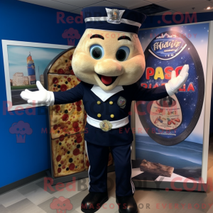 Mascot character of a Navy...
