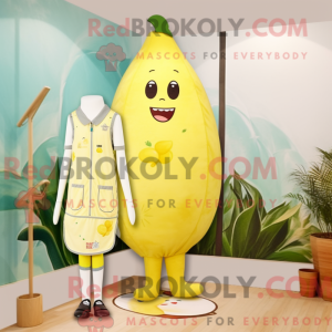 Postava maskota citronově...