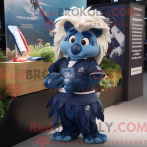 Mascottefiguur van een...