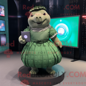 Mascot character of a Green...