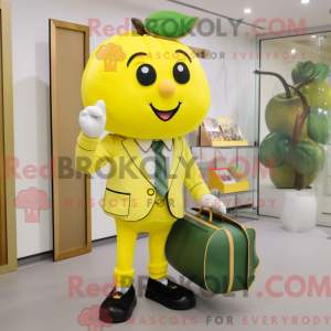 Maskot karaktär av et...
