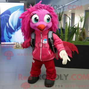 Personaje mascota de un pez...