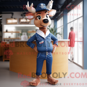Mascot character of a Navy...