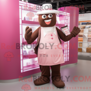 Mascot character of a Pink...