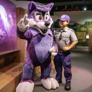 Purple Wolf mascotte...