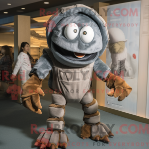 Mascot character of a Gray...