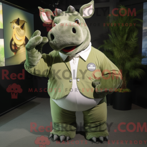 Mascot character of a Olive...