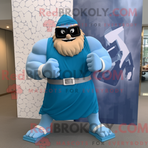Maskotkarakter av en Blue...
