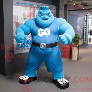 Maskotkarakter af en Blue...