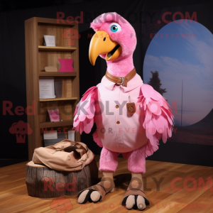 Mascot character of a Pink...