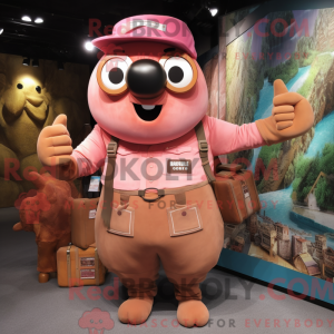 Maskot karakter af en Rust...
