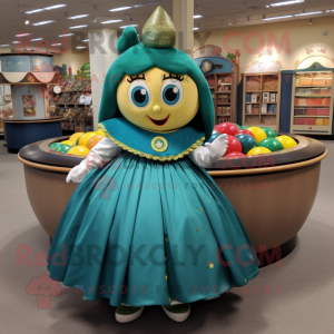 Postava maskota Teal Pot Of...