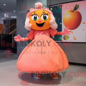 Mascot character of a Peach...