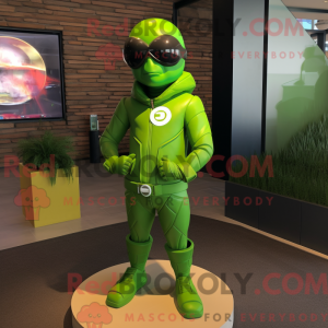 Mascot character of a Lime...