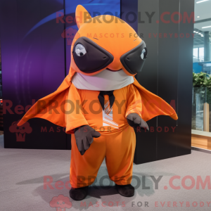 Maskotkarakter af en Orange...