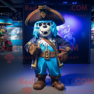 Mascot character of a Blue...