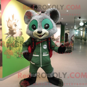 Mascot character of a Green...