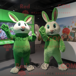 Mascot character of a Green...