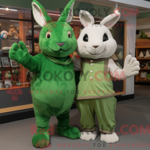 Mascot character of a Green...