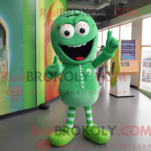 Mascot character of a Green...