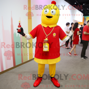 Mascot character of a Red...