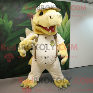 Maskot karakter af en creme...