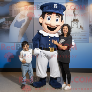 Mascot character of a Navy...