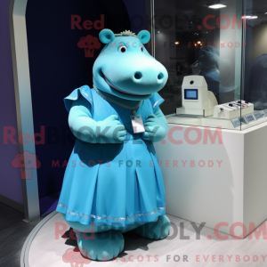 Mascot character of a Blue...
