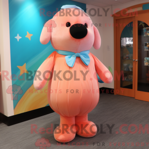 Mascot character of a Peach...