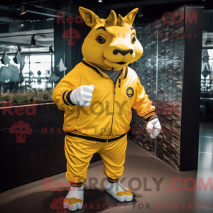 Maskottchen eines goldenen...