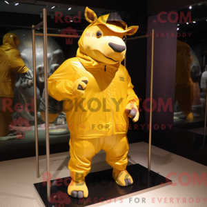 Maskottchen eines goldenen...