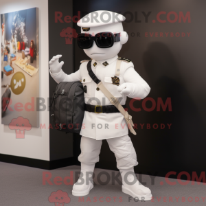 Mascot character of a White...