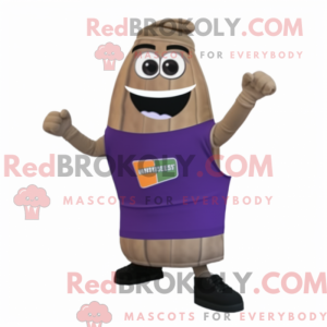 Mascot character of a Tan...