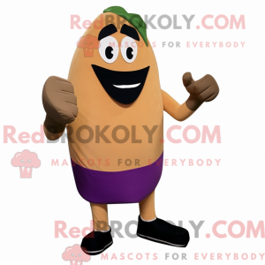 Mascot character of a Tan...