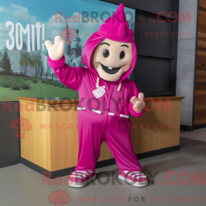 Máscara de pipoca magenta...