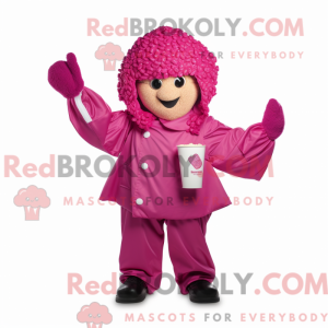 Máscara de pipoca magenta...