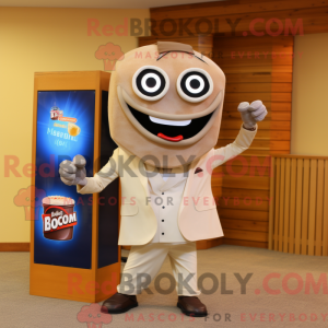 Mascot character of a Tan...