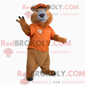 Mascot character of a Rust...
