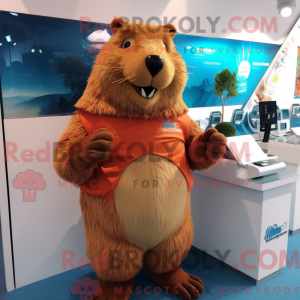 Mascot karakter van een...