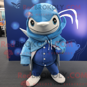 Mascot character of a Blue...