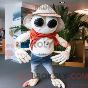 Mascot character of a White...