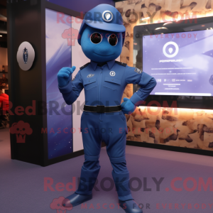 Mascot character of a Navy...