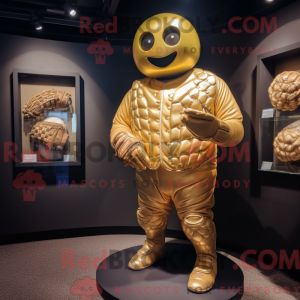 Maskottchen eines goldenen...