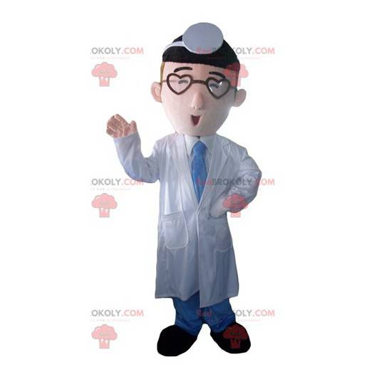 Doctor doctor mascot in white coat - Redbrokoly.com