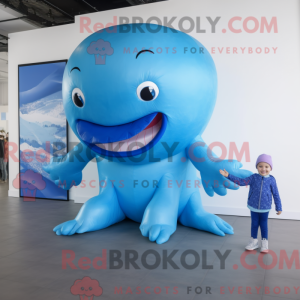 Mascot character of a Blue...