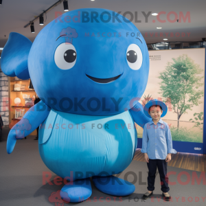 Mascot character of a Blue...
